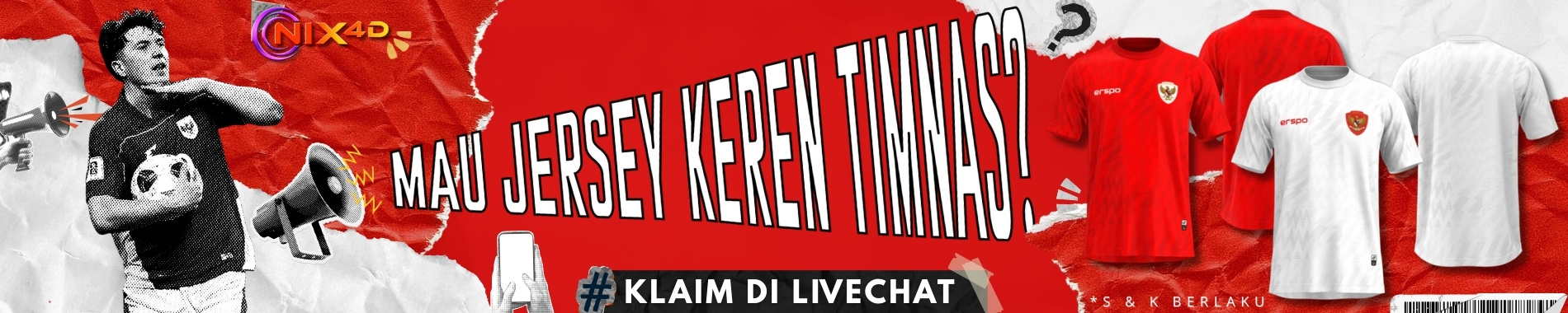 MERCHANDISE JERSEY TIMNAS NIX4D